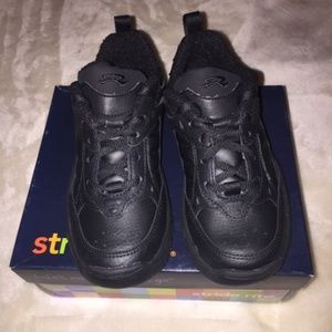 Stride Rite Austin Lace Black Leather Shoes
